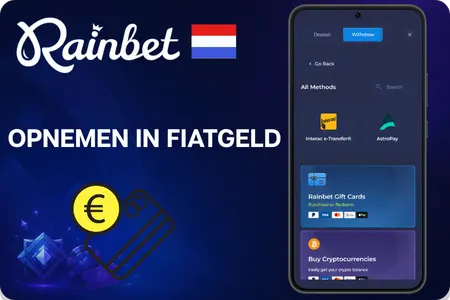 AstroPay of Interac voor fiat-opnames van Rainbet