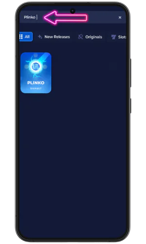 Find the Plinko game Rainbet Casino