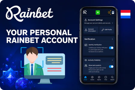 Overview of the personal Rainbet player account