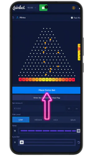 Start the game Rainbet Casino